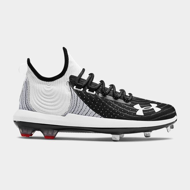 Under Armour Harper 4 Low ST - Panske Baseballová Obuv - Biele/Čierne